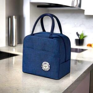 🆕 Insulated Blue Picnic Carry Case Thermal Portable Cold Lunch Bag